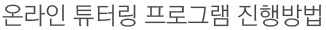 온라인 튜터링 프로그램 진행방법